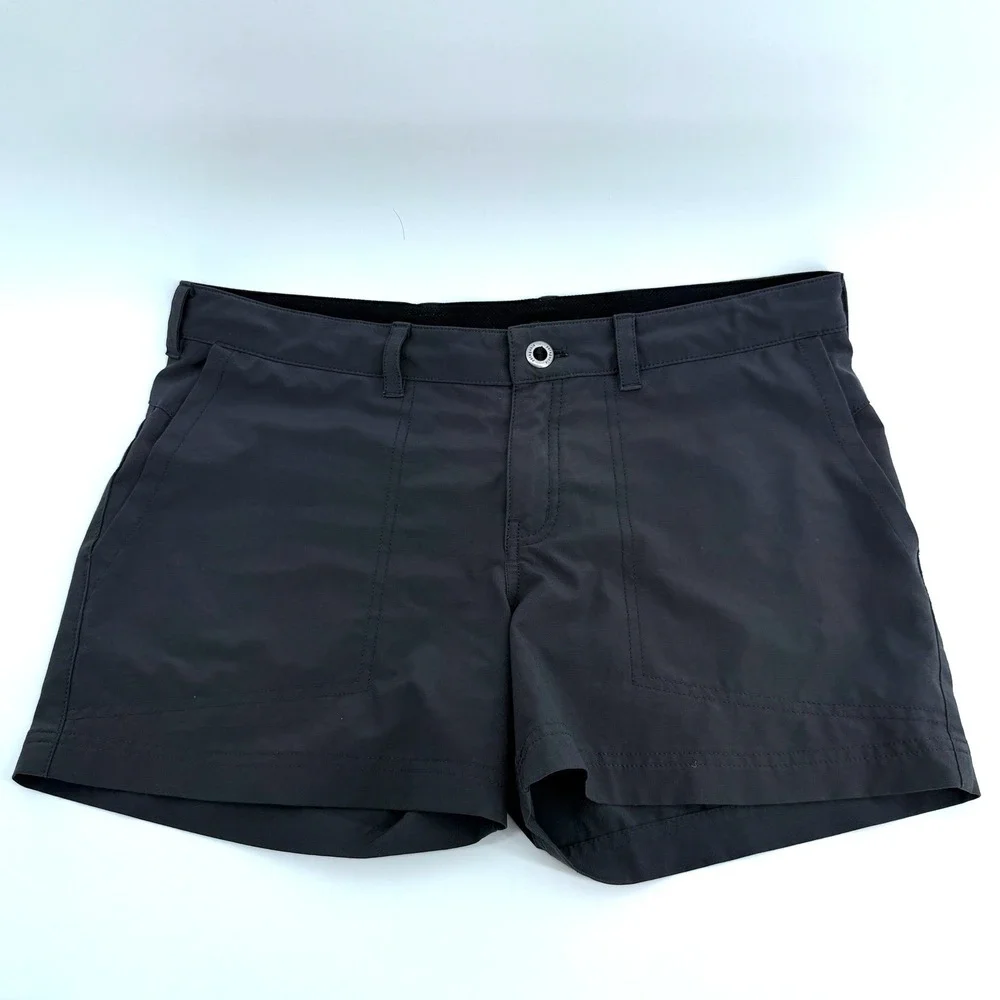 Patagonia Shorts‎ 4 Inch Inseam Size 6 Black Womens Hiking Outdoor Stretch
